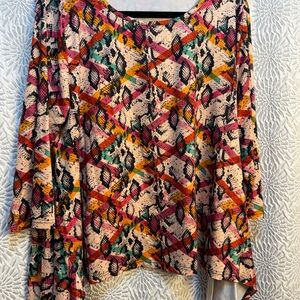 Vibrant Asymmetrical Women's Skirt